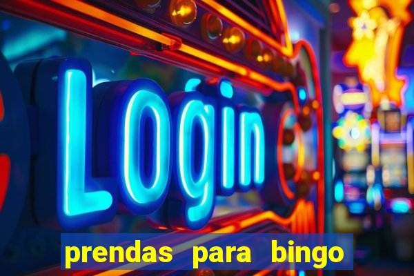 prendas para bingo de natal